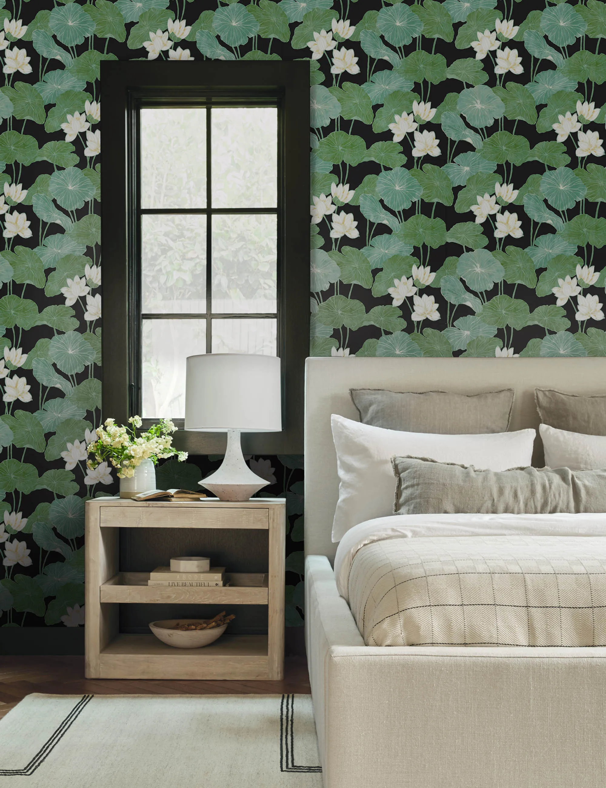 Lily Pad Peel   Stick Wallpaper Lulu and Georgia