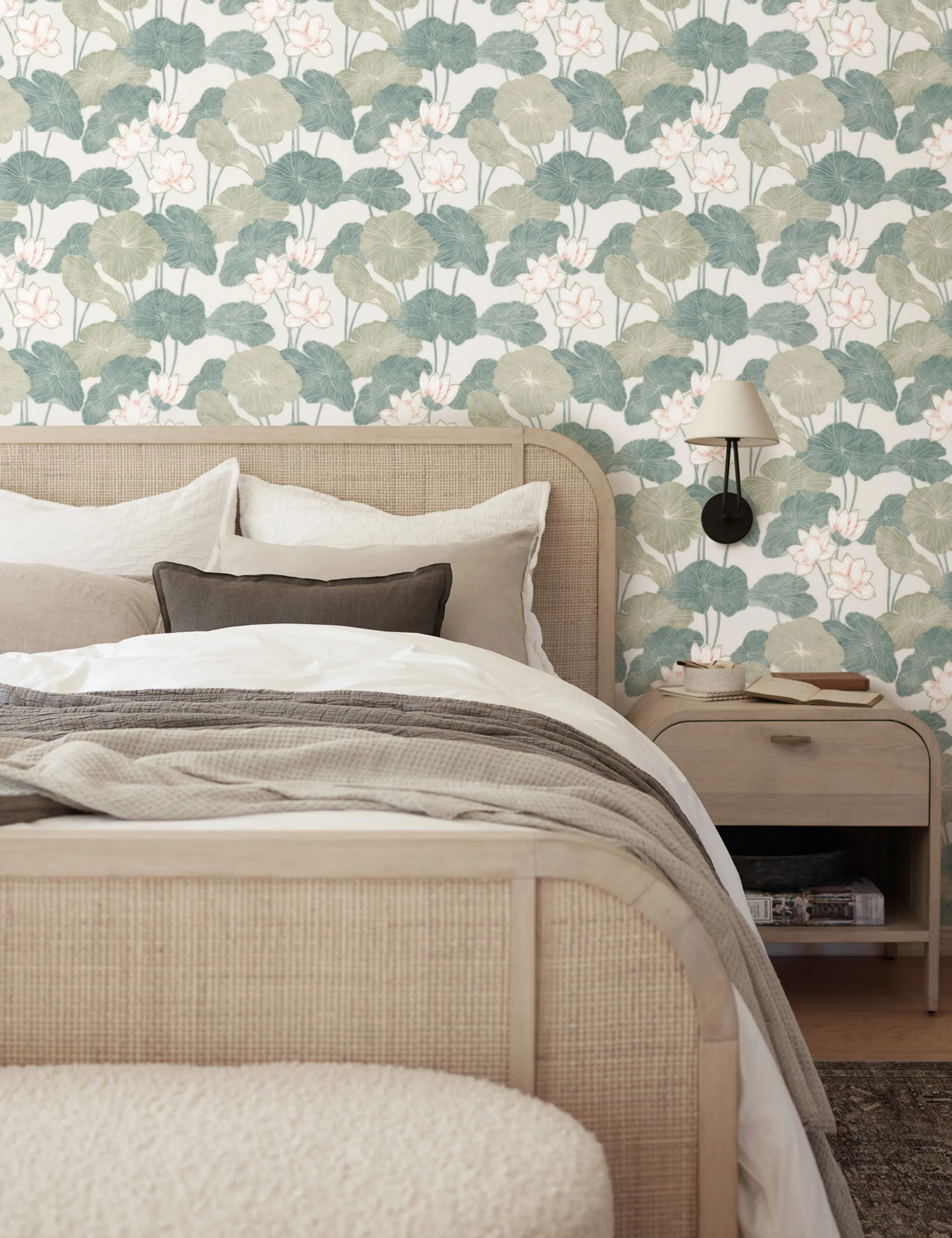 Lily Pad Peel   Stick Wallpaper Lulu and Georgia