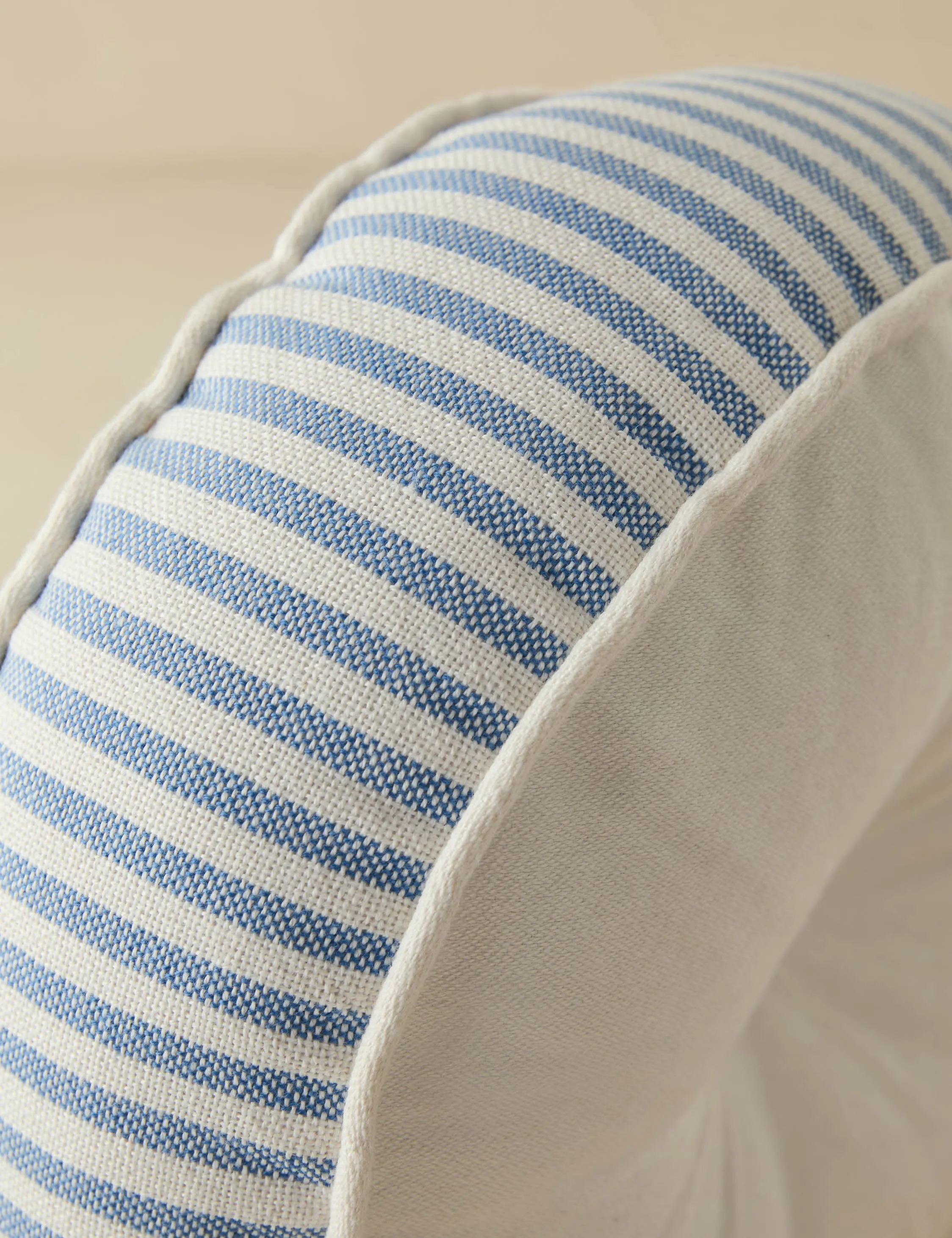 Littu Indoor / Outdoor Striped Disc Pillow by Sarah Sherman Samuel Lulu and Georgia