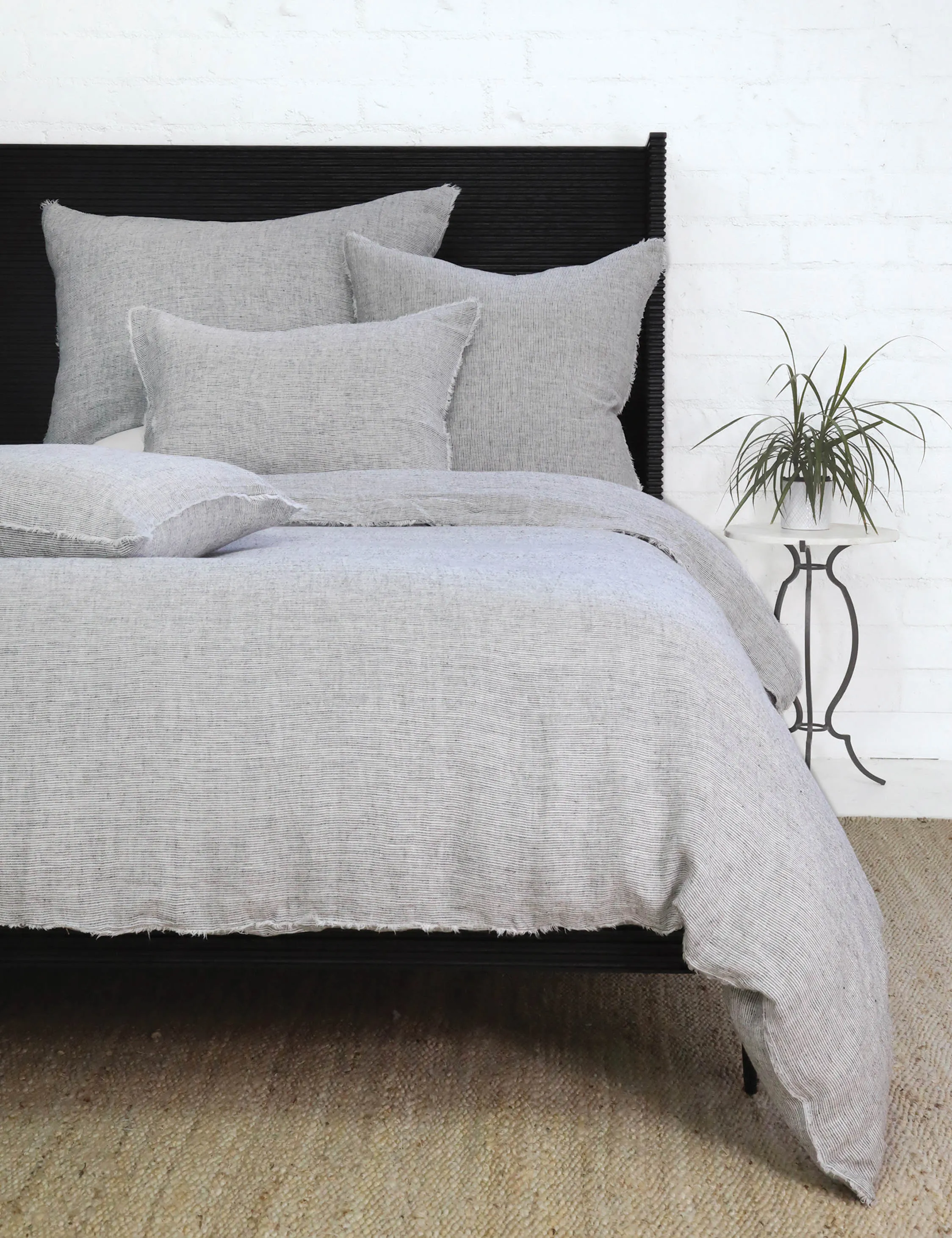 Logan Linen Duvet by Pom Pom at Home Lulu and Georgia