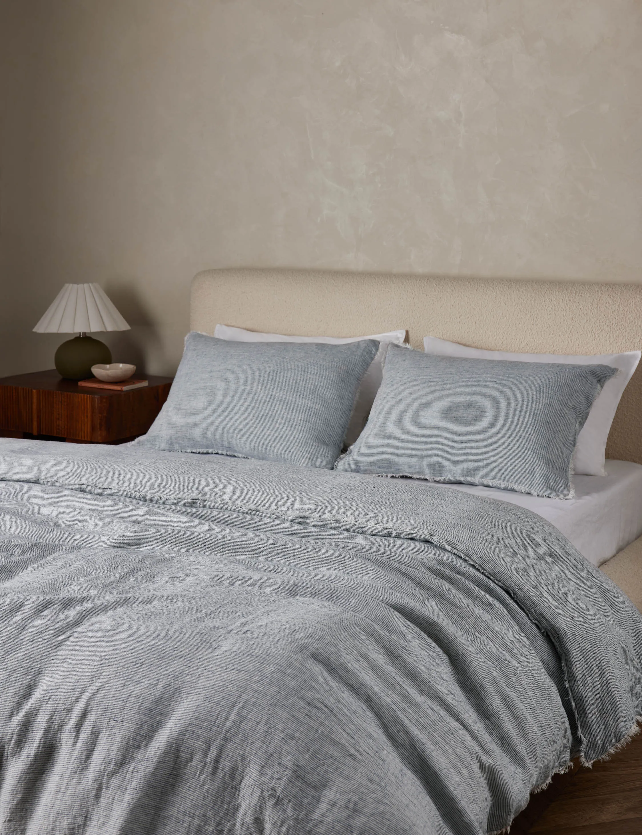 Logan Linen Duvet by Pom Pom at Home Lulu and Georgia