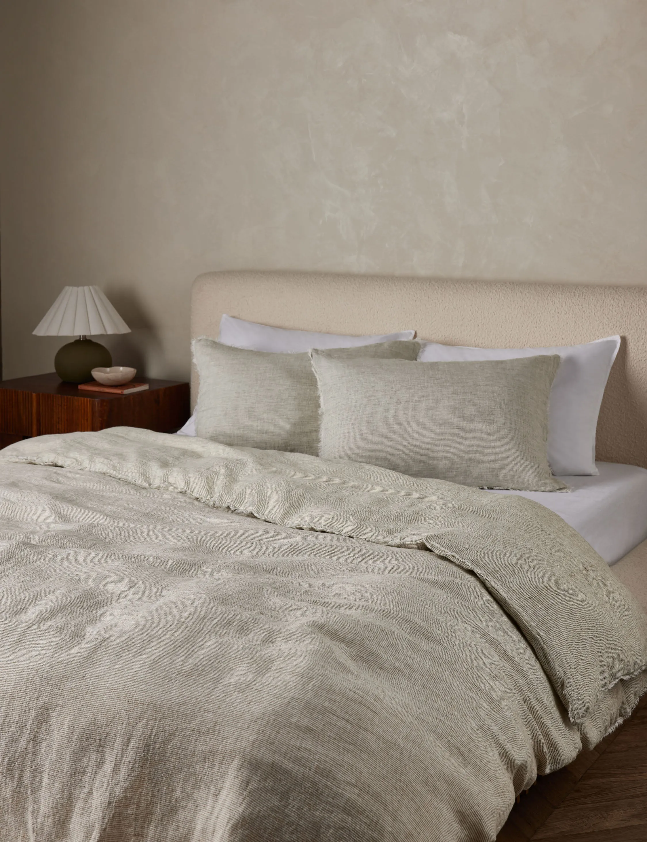 Logan Linen Duvet by Pom Pom at Home Lulu and Georgia