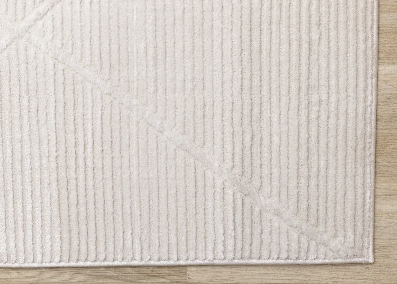 Logan Modern Lines Area Rug - Cream - 8' X 11'