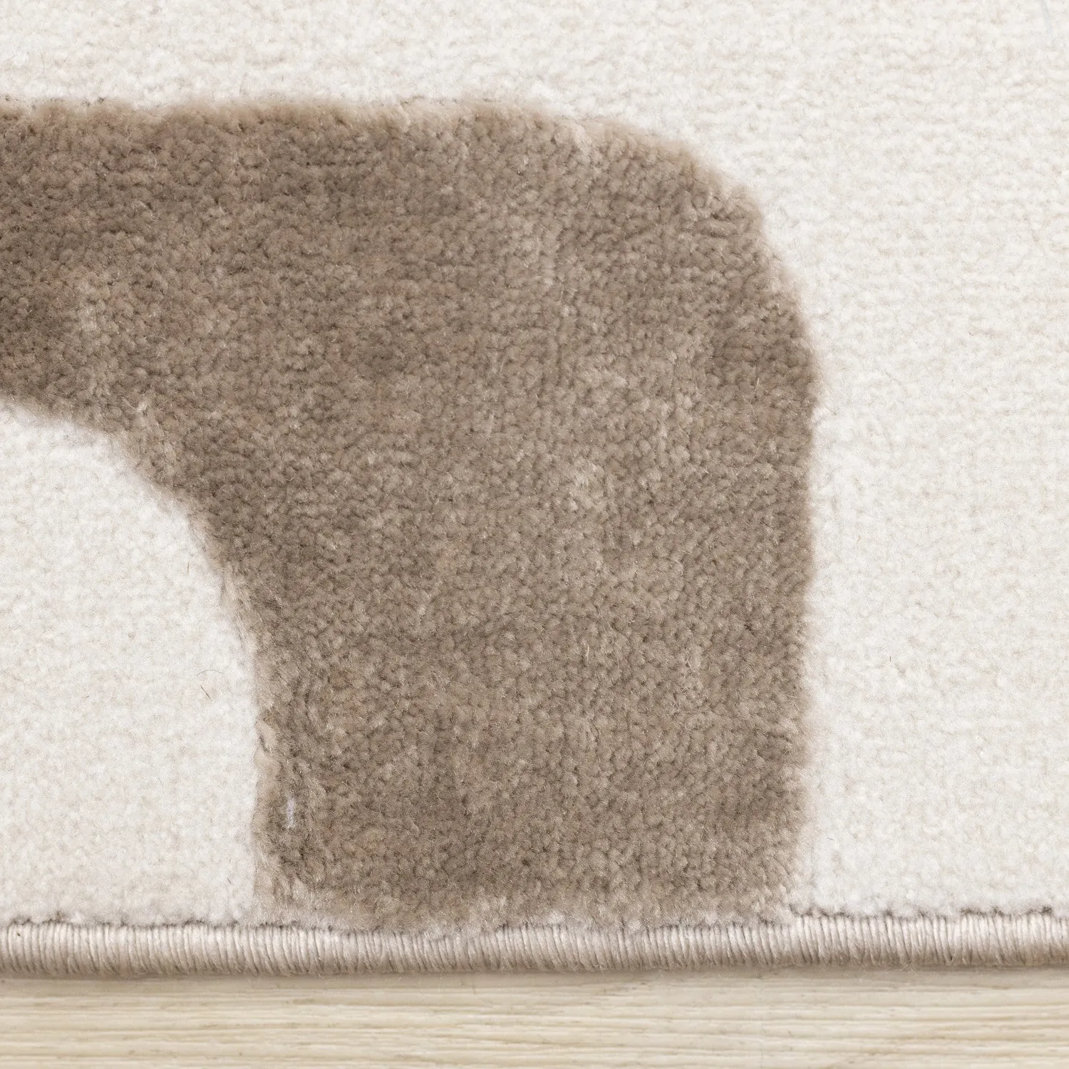 Logan Modern Vintage Area Rug - Brown Cream - 8' X 11'