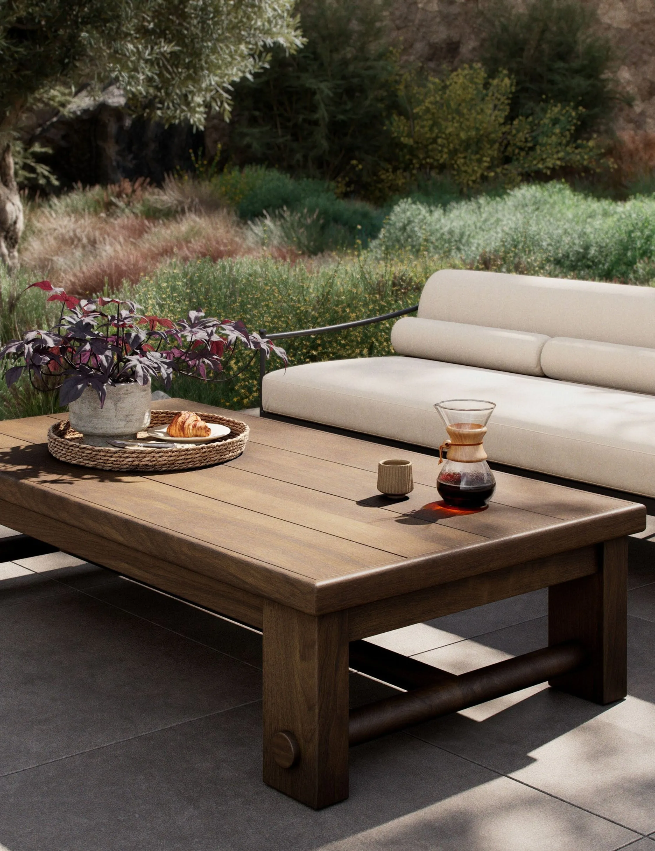 Lumi Indoor / Outdoor Coffee Table by Amber Lewis x Four Hands Lulu and Georgia