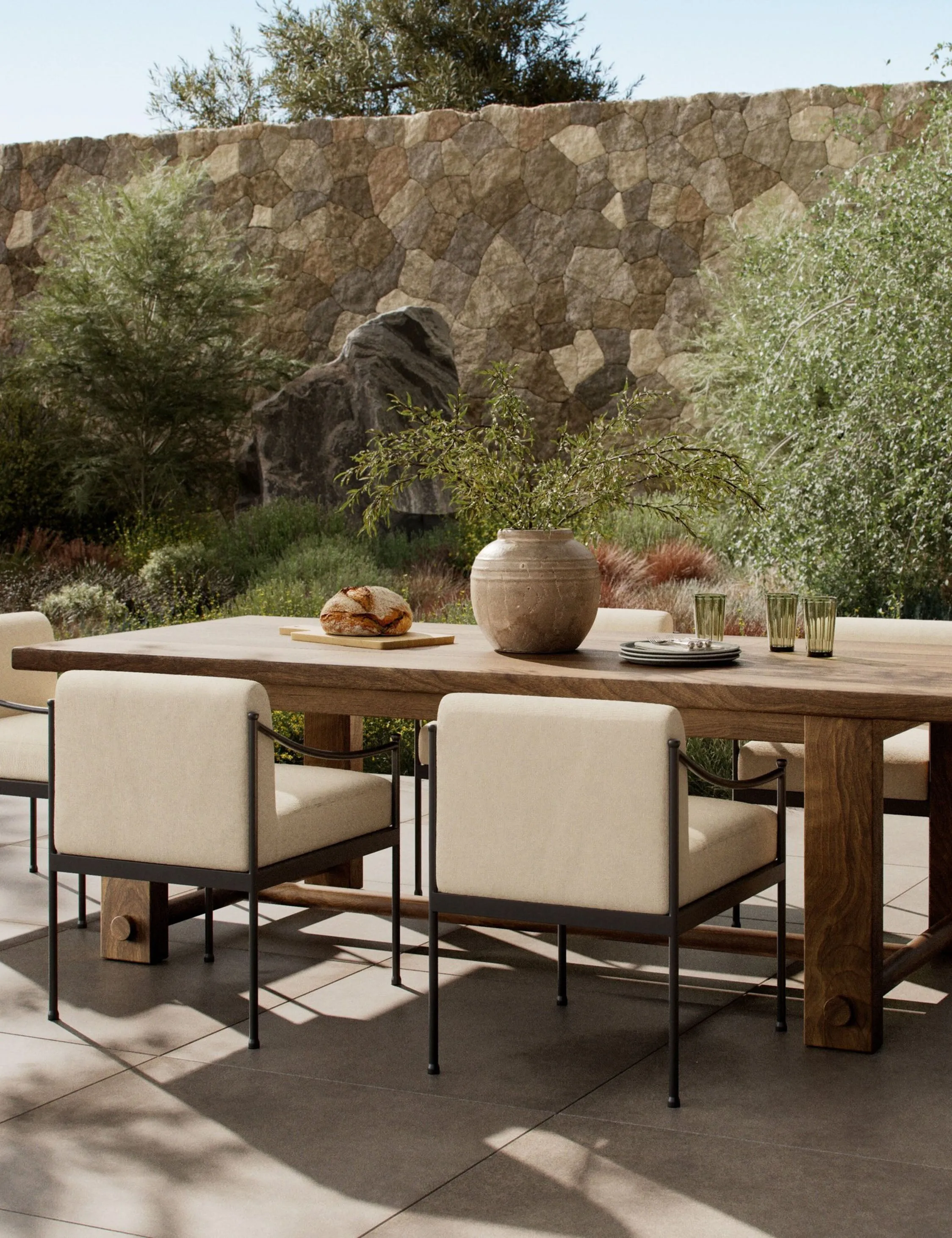 Lumi Indoor / Outdoor Dining Table by Amber Lewis x Four Hands Lulu and Georgia