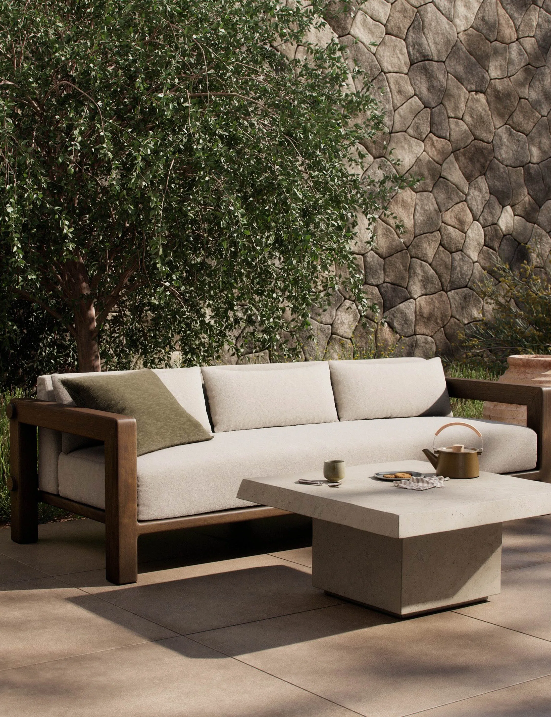 Lumi Indoor / Outdoor Sofa by Amber Lewis x Four Hands Lulu and Georgia