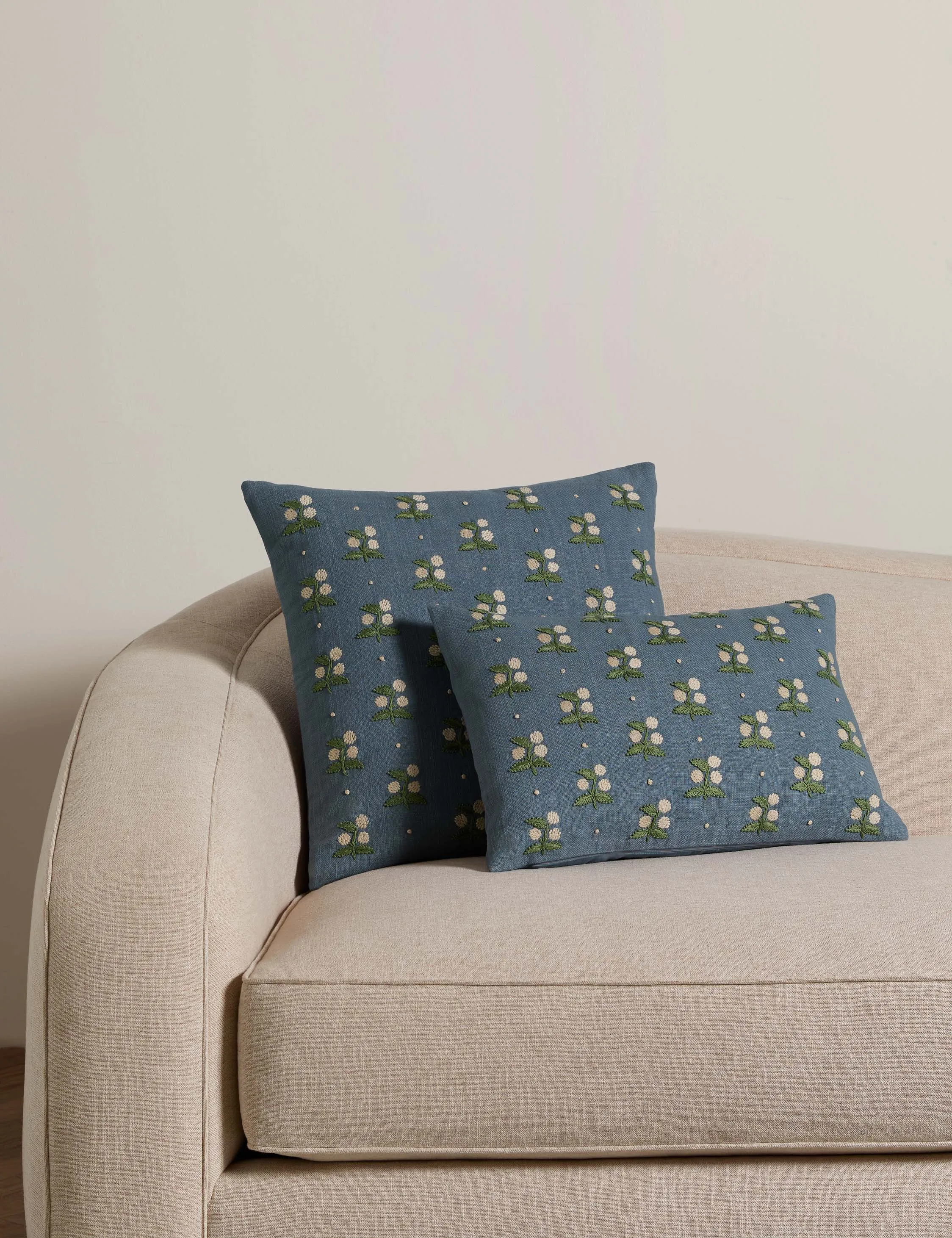 Madelief Embroidered Pillow Lulu and Georgia