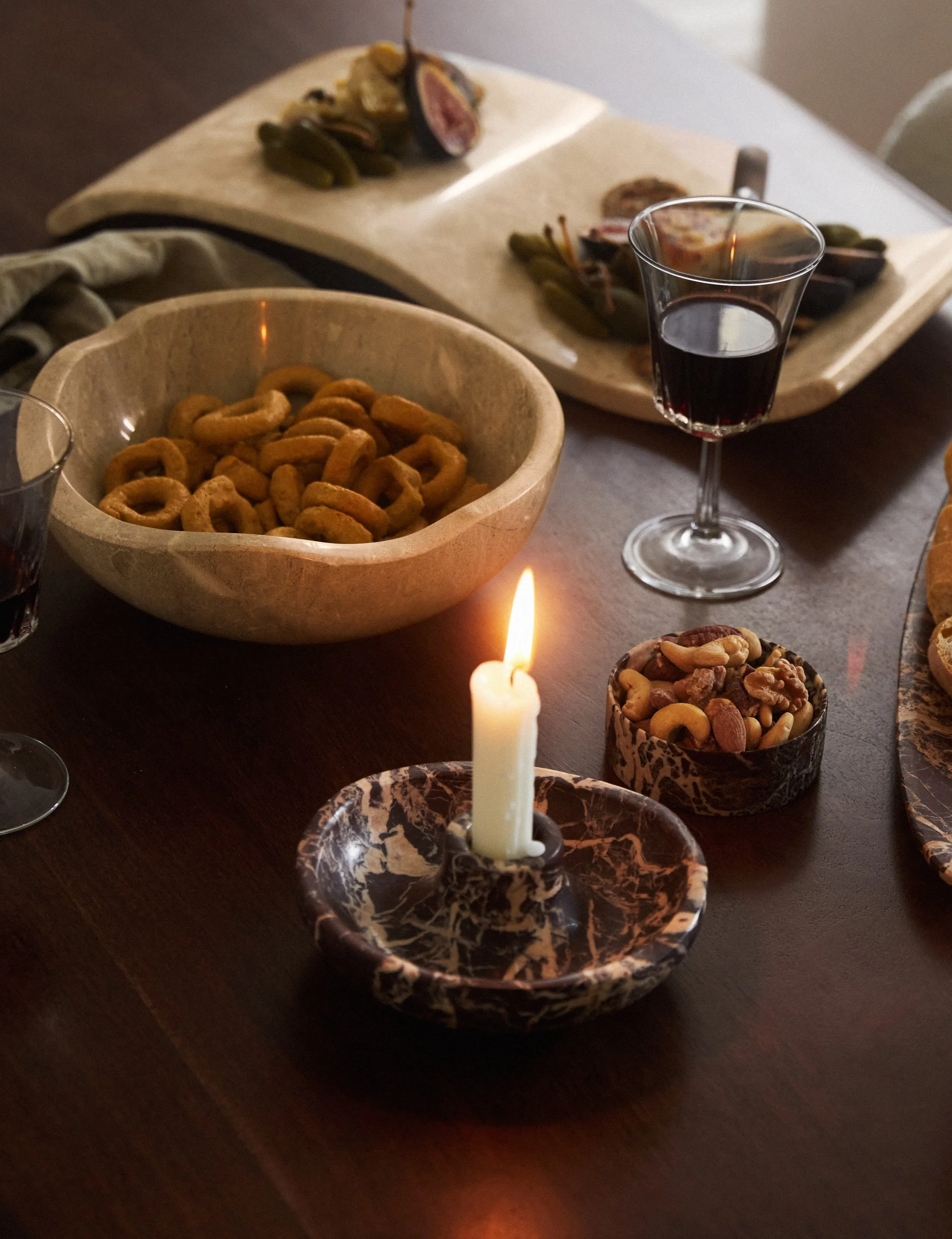 Marble Candle Holder by Chloé Crane-Leroux x Anastasio Home Lulu and Georgia