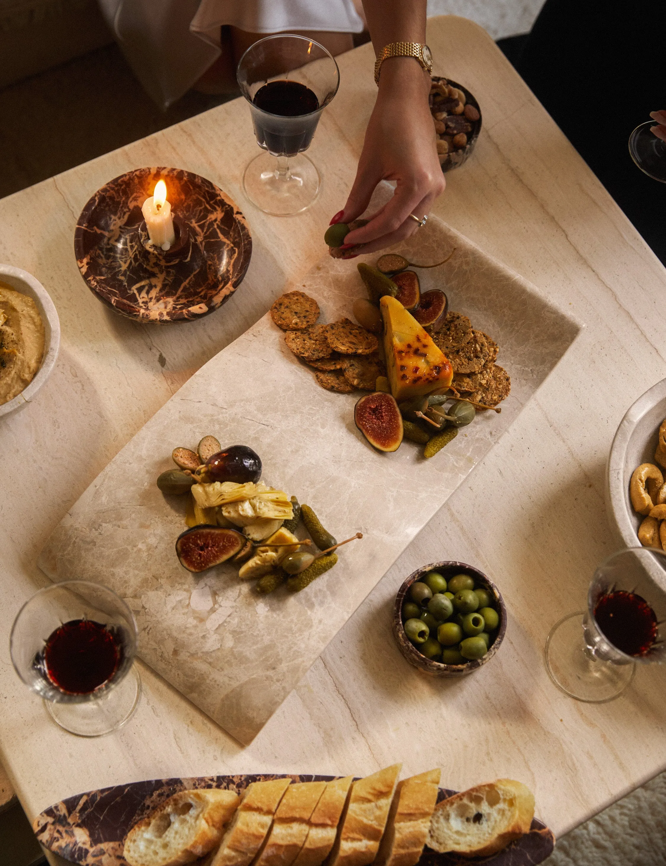 Marble Charcuterie Board by Chloé Crane-Leroux x Anastasio Home Lulu and Georgia