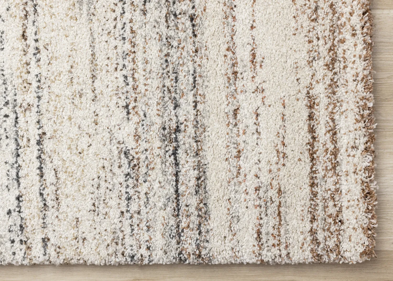 Marquee Soft Contemporary Area Rug - Cream Rust - 8' X 11'