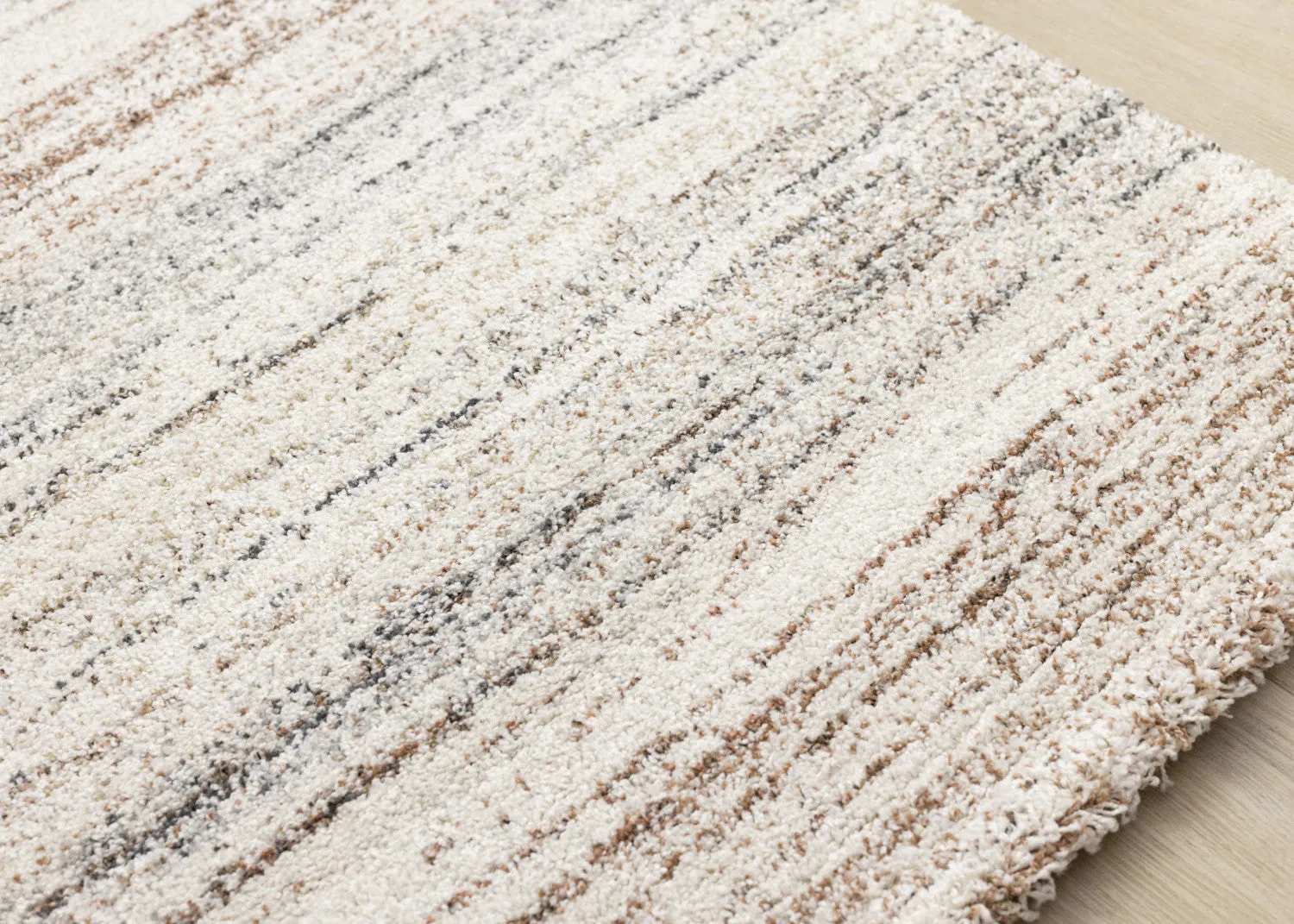 Marquee Soft Contemporary Area Rug - Cream Rust - 8' X 11'