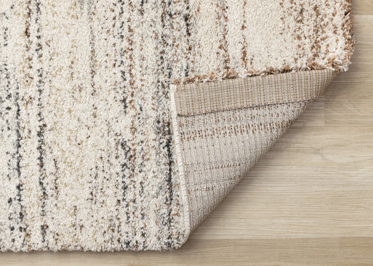 Marquee Soft Contemporary Area Rug - Cream Rust - 8' X 11'