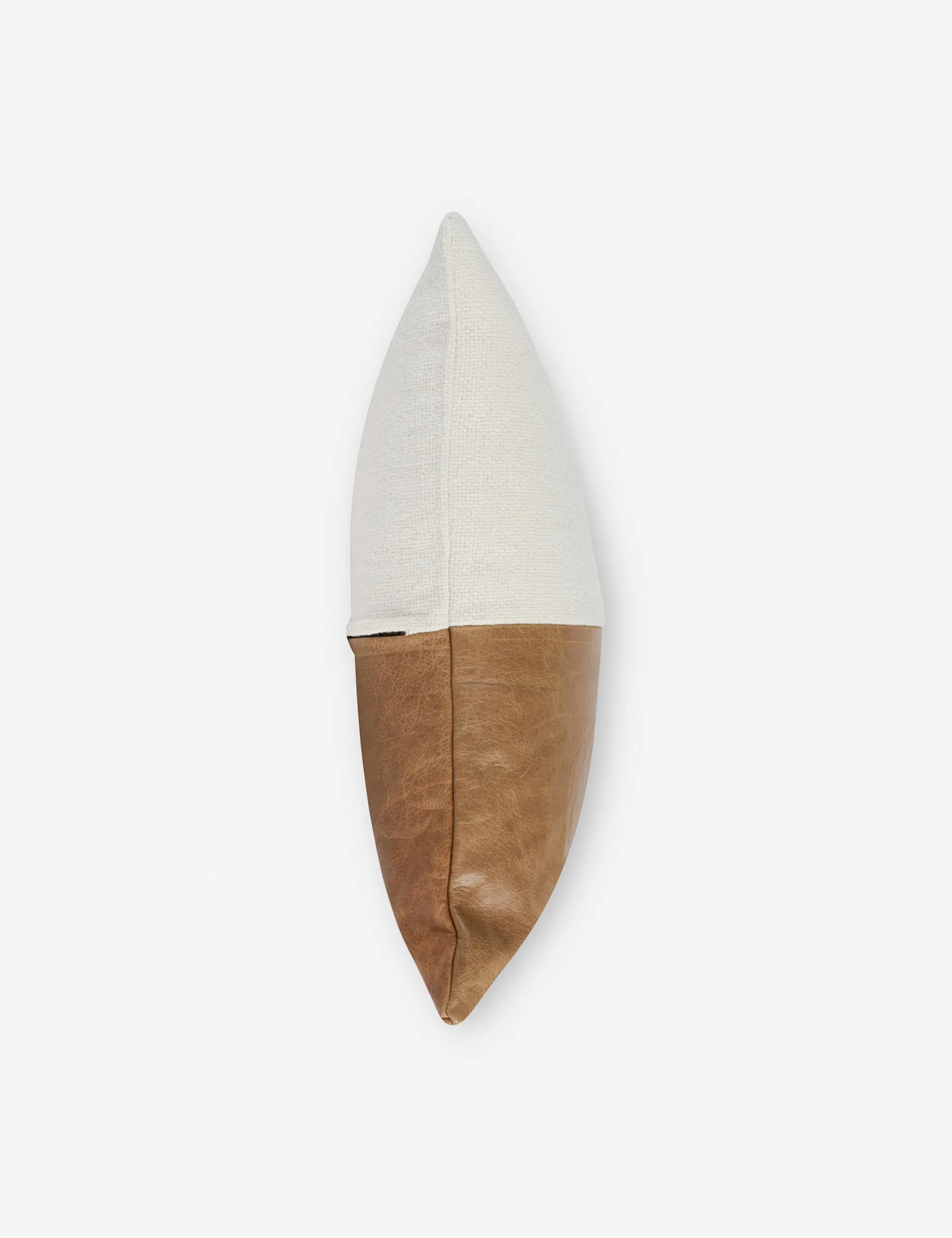 Mikita Pillow, 20" x 20", Chestnut and Ivory Lulu and Georgia
