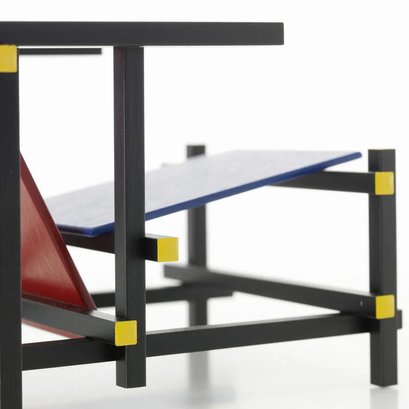 Miniatures Rood Blauwe Stoel Chair