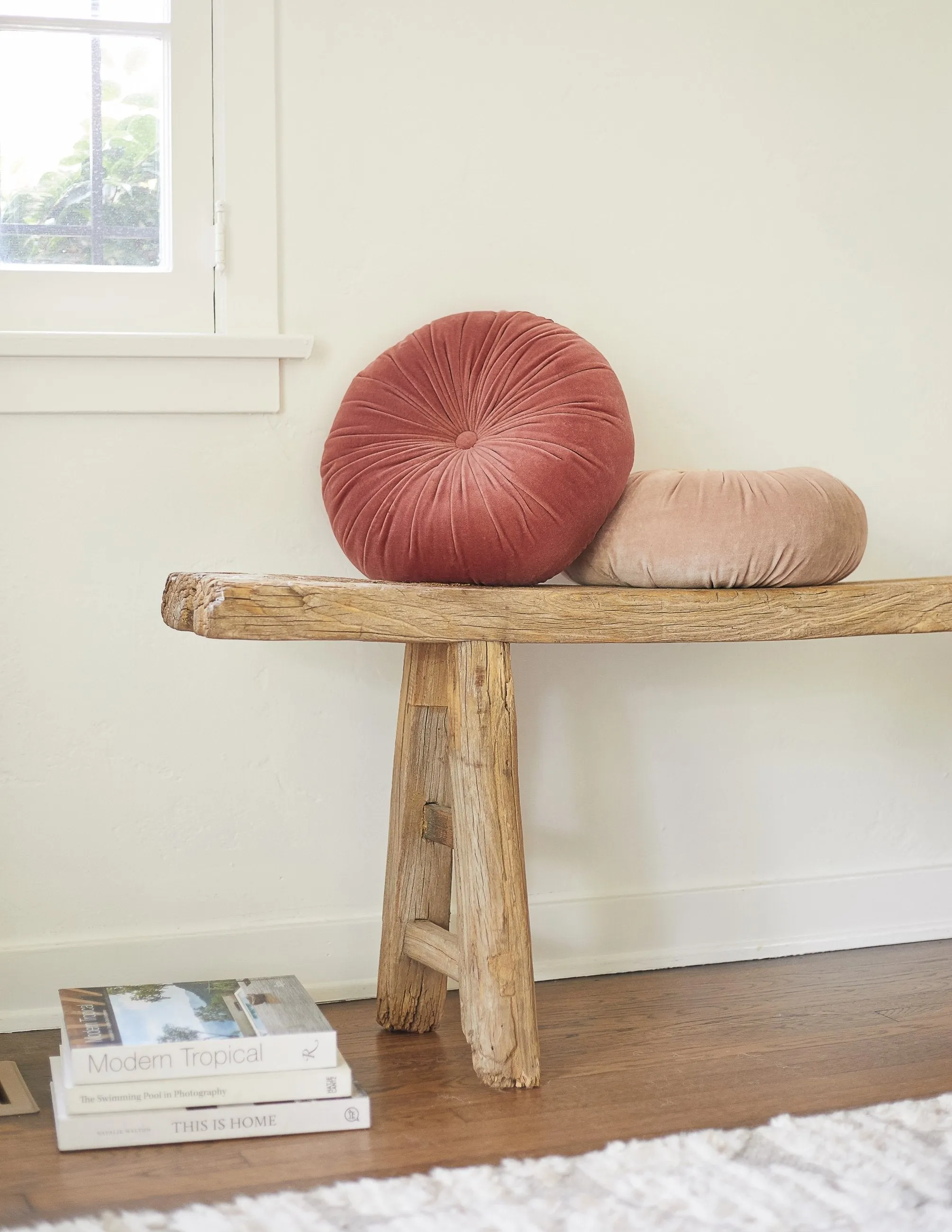 Monroe Velvet Round Pillow Lulu and Georgia