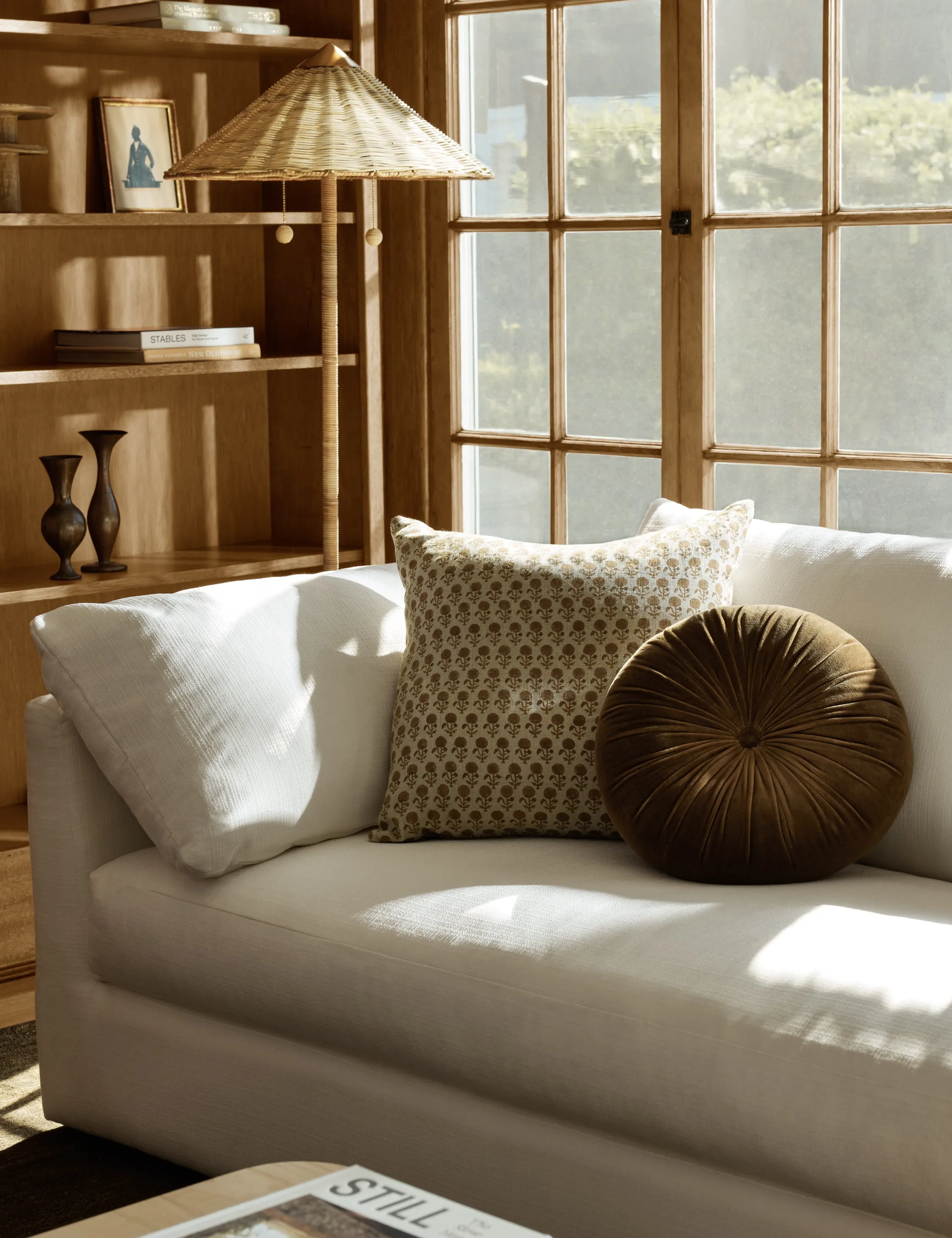 Monroe Velvet Round Pillow Lulu and Georgia