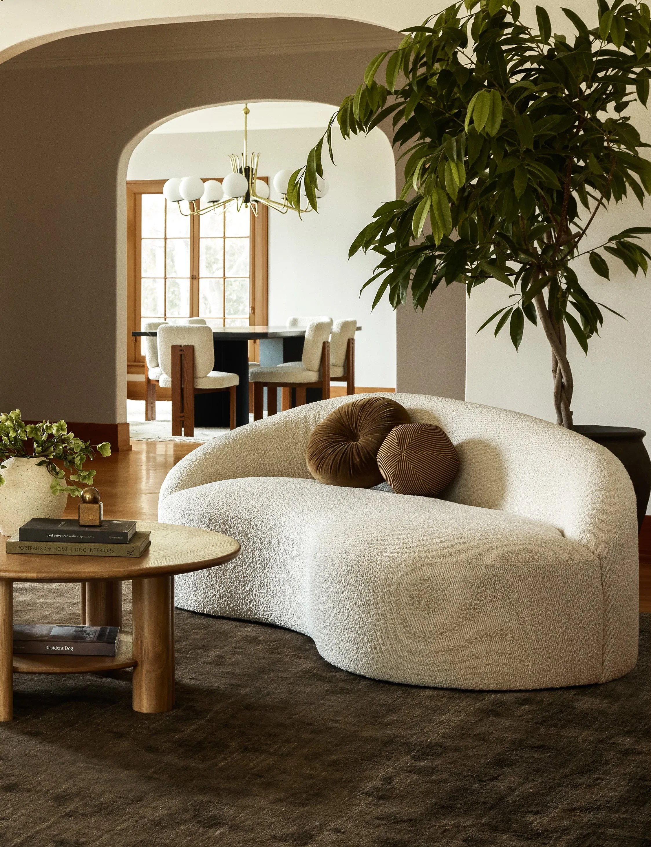 Monroe Velvet Round Pillow Lulu and Georgia