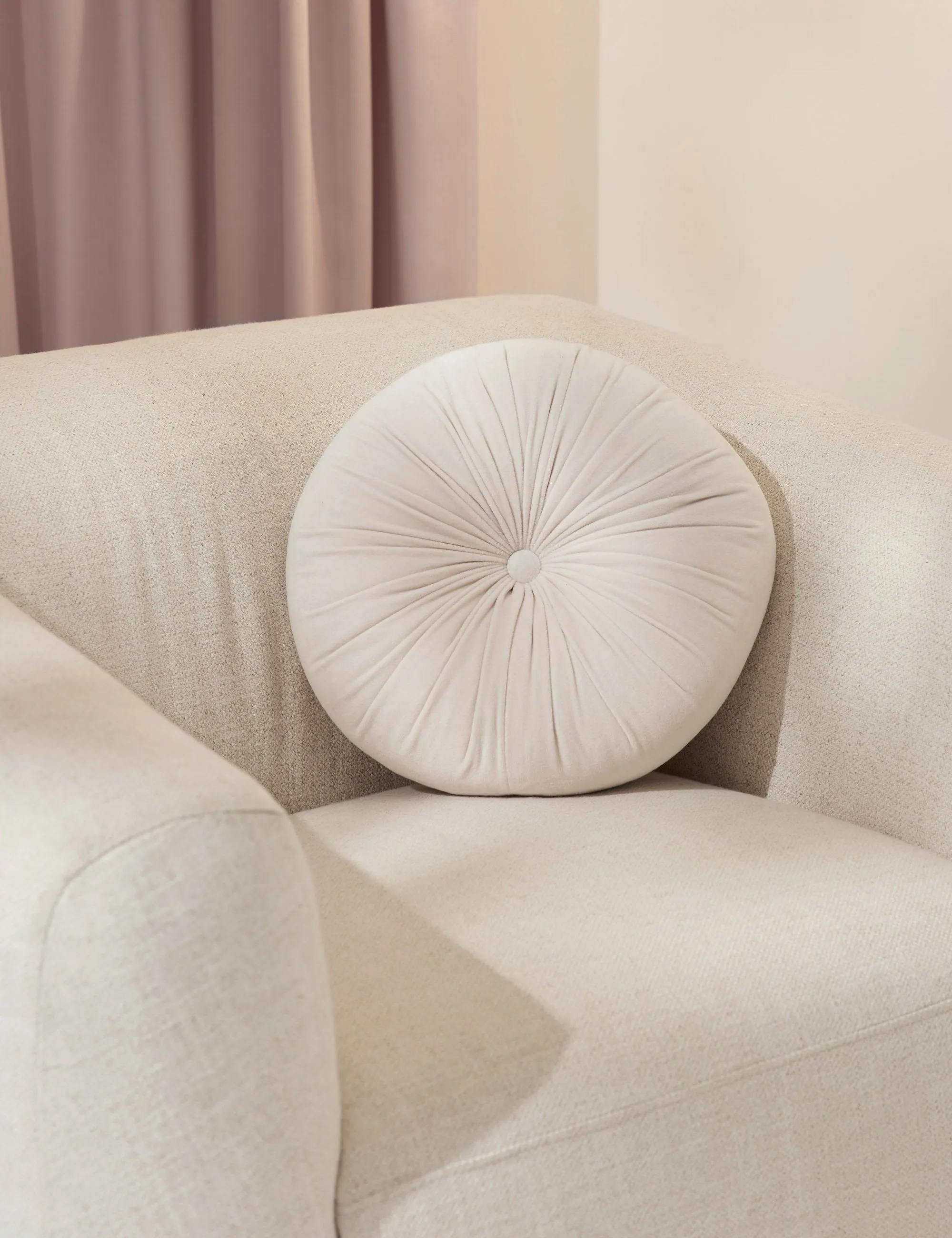 Monroe Velvet Round Pillow Lulu and Georgia