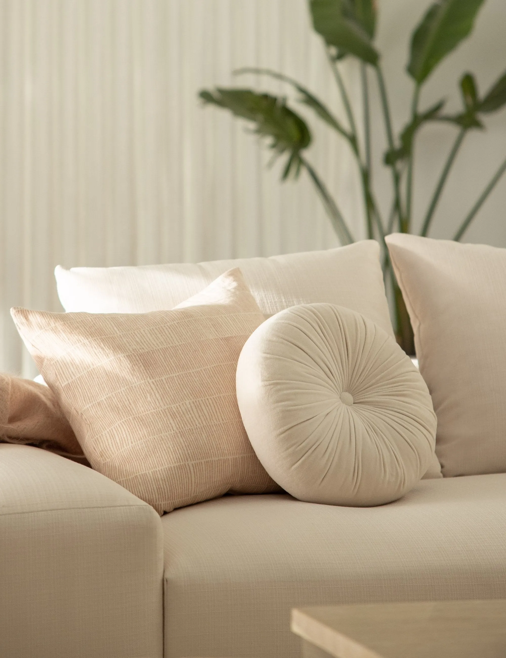 Monroe Velvet Round Pillow Lulu and Georgia