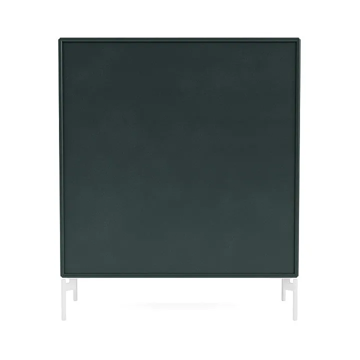 Montana Compile Decorative Shelf With Legs, Black Jade/Snow White