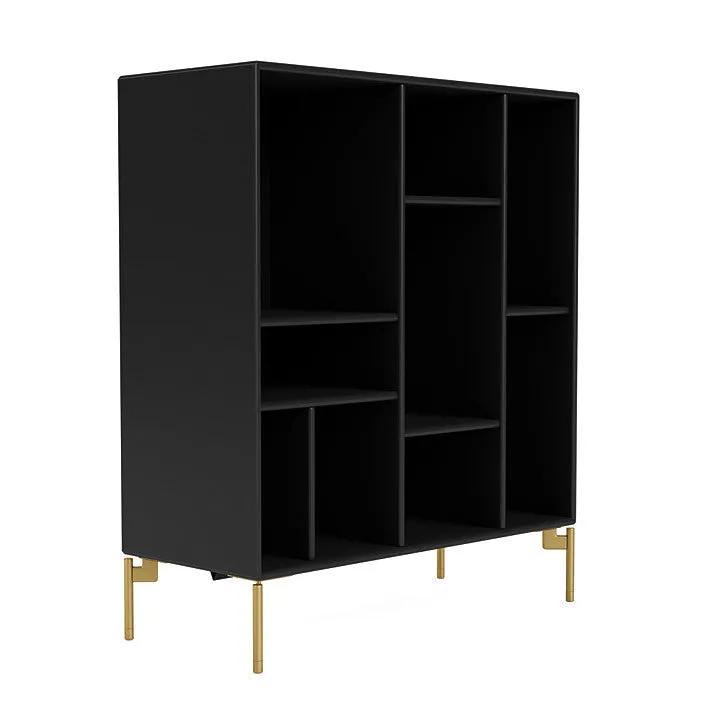 Montana Compile Decorative Shelf With Legs, Black/Brass
