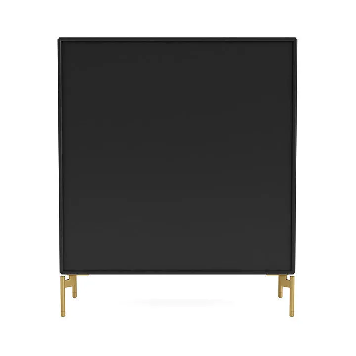 Montana Compile Decorative Shelf With Legs, Black/Brass