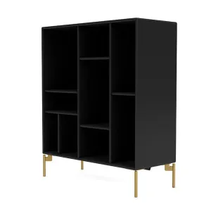 Montana Compile Decorative Shelf With Legs, Black/Brass