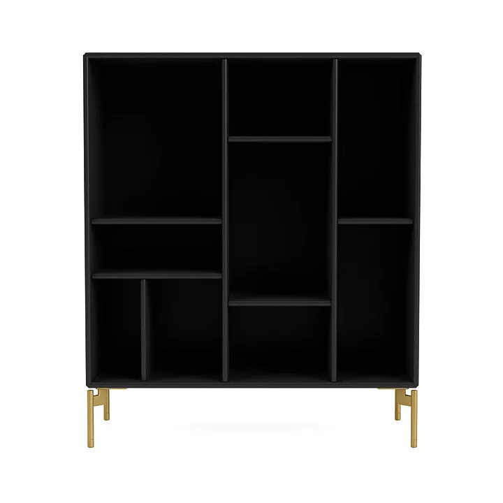 Montana Compile Decorative Shelf With Legs, Black/Brass