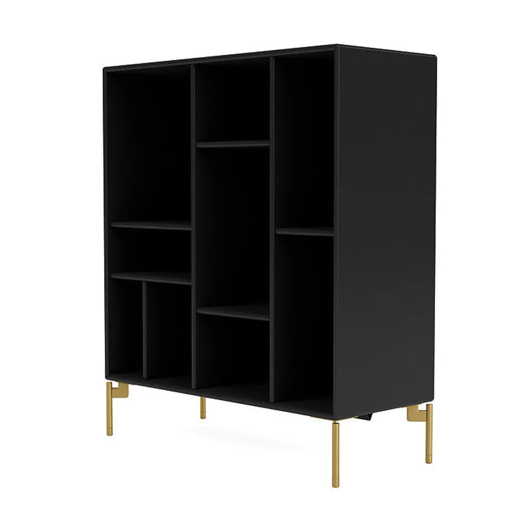 Montana Compile Decorative Shelf With Legs, Black/Brass