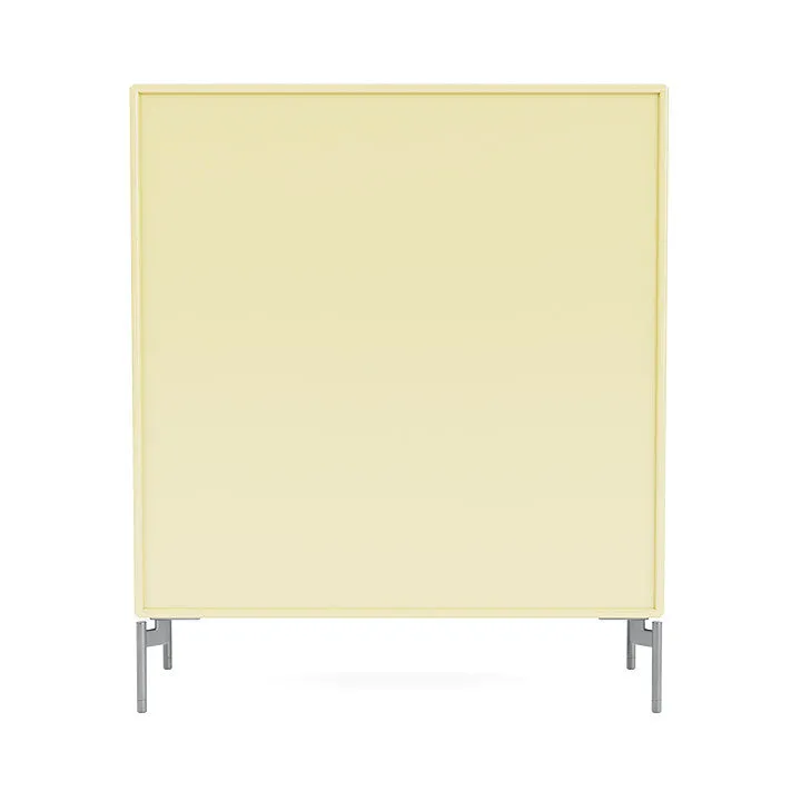 Montana Compile Decorative Shelf With Legs, Camomile/Matt Chrome