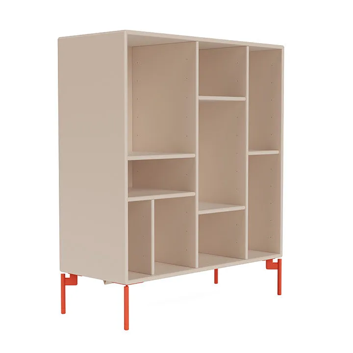 Montana Compile Decorative Shelf With Legs, Clay/Rosehip