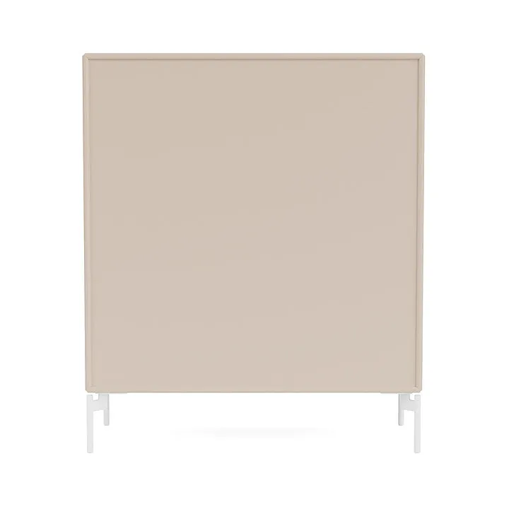 Montana Compile Decorative Shelf With Legs, Clay/Snow White