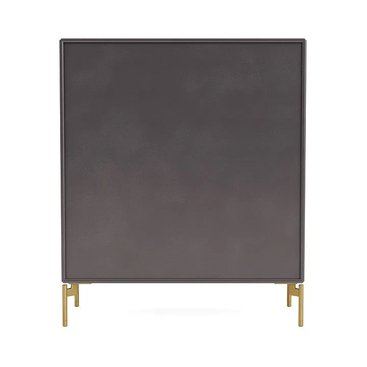 Montana Compile Decorative Shelf With Legs, Coffee/Brass