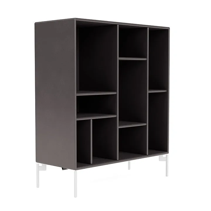 Montana Compile Decorative Shelf With Legs, Coffee/Snow White
