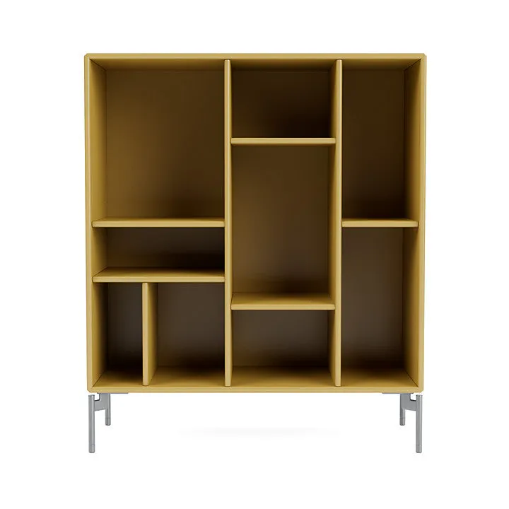 Montana Compile Decorative Shelf With Legs, Cumin/Matt Chrome