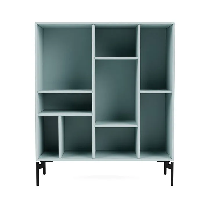 Montana Compile Decorative Shelf With Legs, Flint/Black