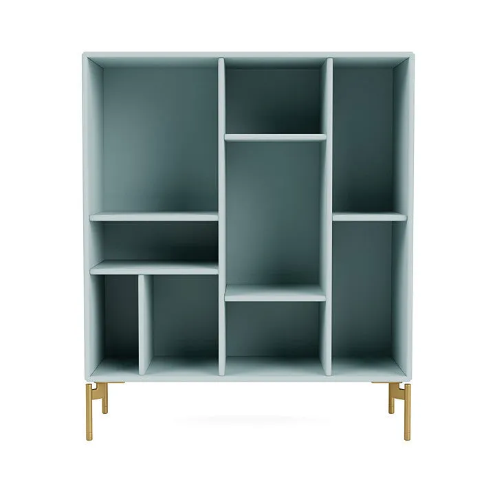 Montana Compile Decorative Shelf With Legs, Flint/Brass