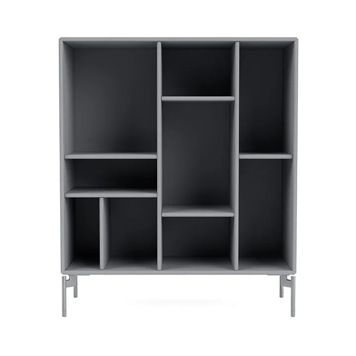 Montana Compile Decorative Shelf With Legs, Graphic/Matt Chrome