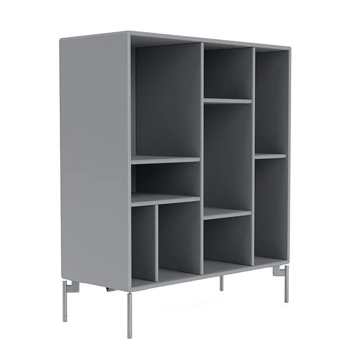 Montana Compile Decorative Shelf With Legs, Graphic/Matt Chrome