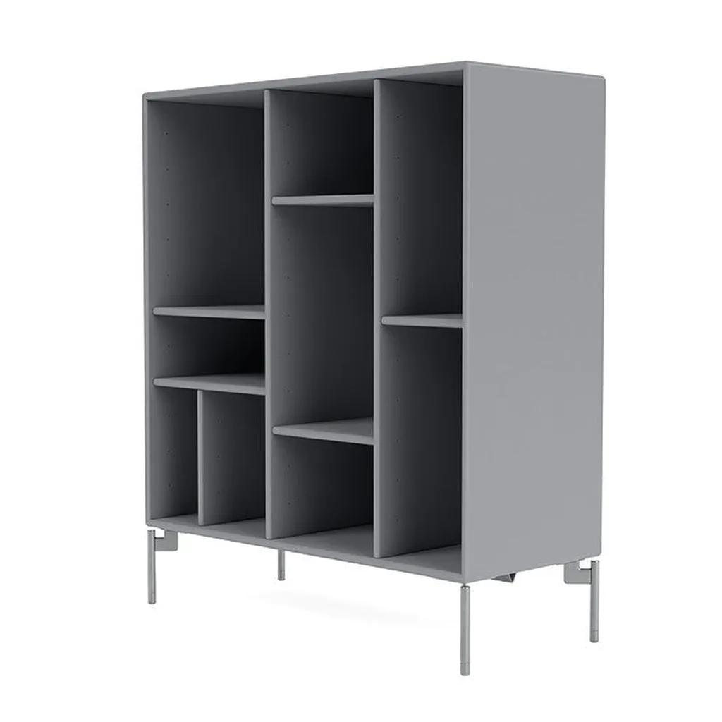 Montana Compile Decorative Shelf With Legs, Graphic/Matt Chrome