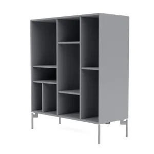 Montana Compile Decorative Shelf With Legs, Graphic/Matt Chrome