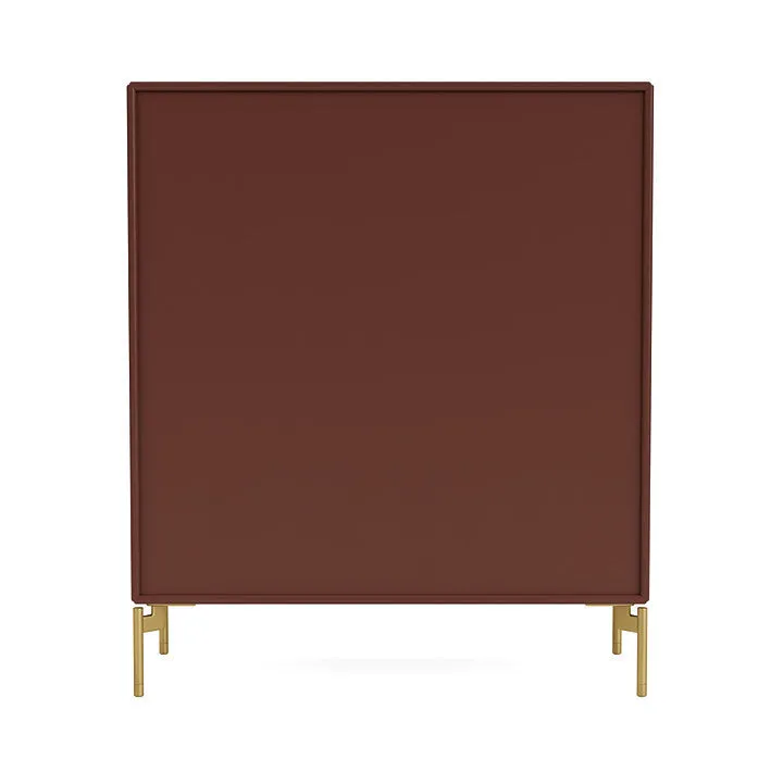 Montana Compile Decorative Shelf With Legs, Masala/Brass