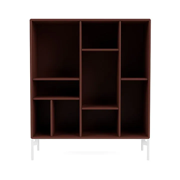Montana Compile Decorative Shelf With Legs, Masala/Snow White