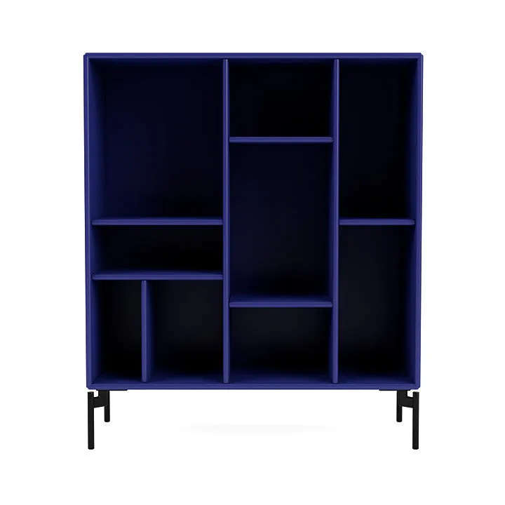 Montana Compile Decorative Shelf With Legs, Monarch Blue/Black