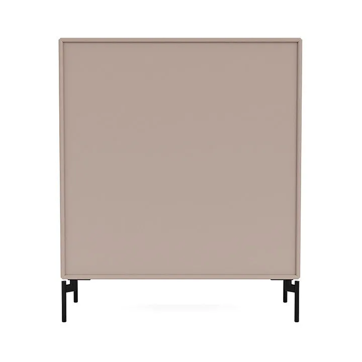 Montana Compile Decorative Shelf With Legs, Mushroom Brown/Black