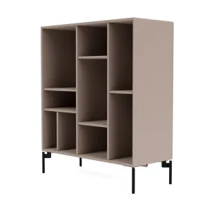 Montana Compile Decorative Shelf With Legs, Mushroom Brown/Black