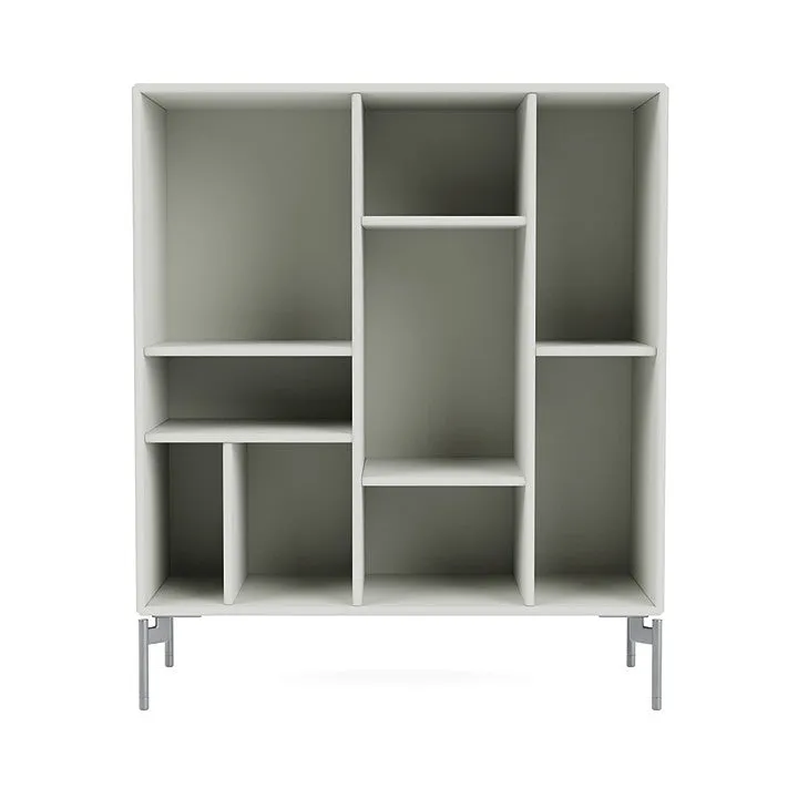 Montana Compile Decorative Shelf With Legs, Nordic/Matt Chrome