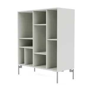 Montana Compile Decorative Shelf With Legs, Nordic/Matt Chrome