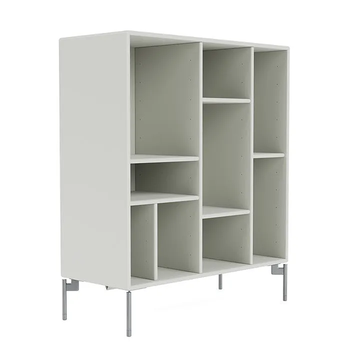 Montana Compile Decorative Shelf With Legs, Nordic/Matt Chrome
